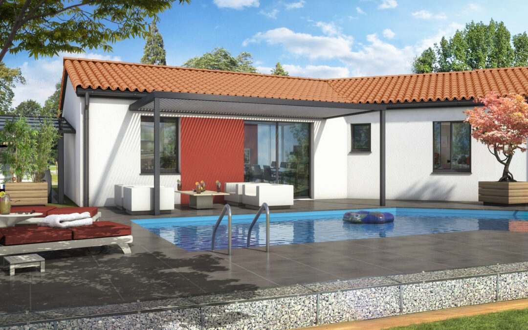 Villa de 90 m2 sur un terrain de 313 m2 à Théza.