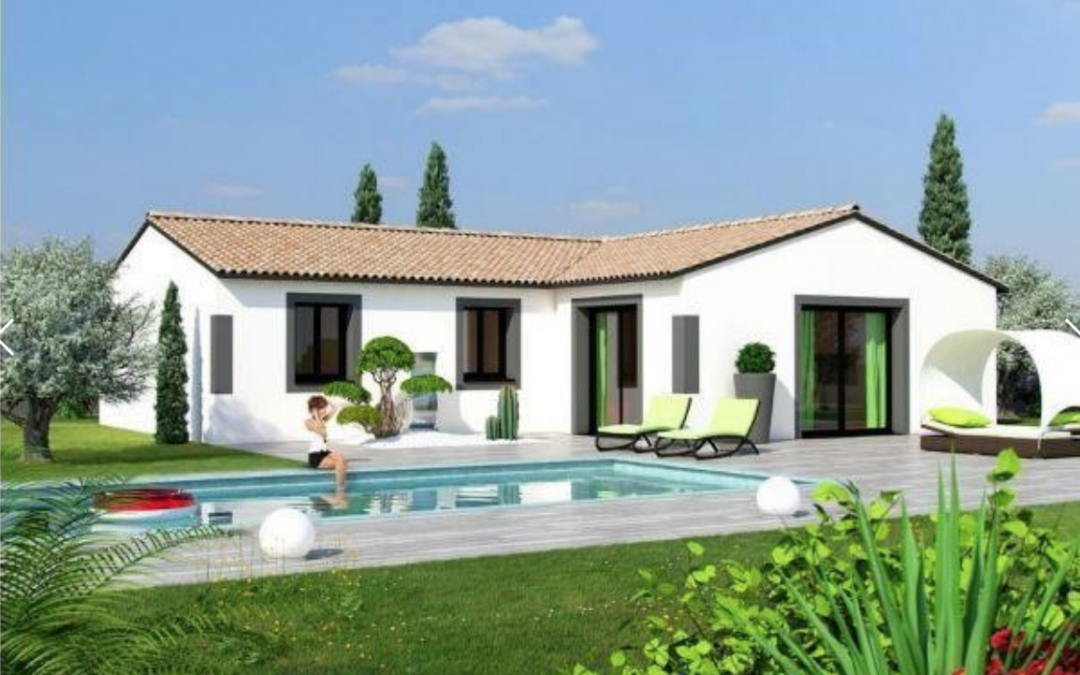 Villa de 100m2 sur un terrain de 568m2 à Rivesaltes.