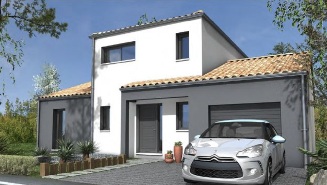 Villa R+1 de 110m2, sur un terrain de 300m2 à Banyuls dels Aspres.