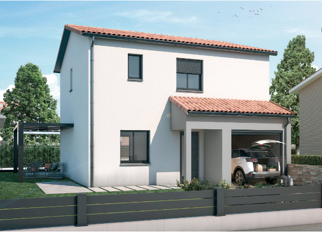 Villa R+1 de 105m2 sur un terrain de 200m2 Saint Jean Lasseille.