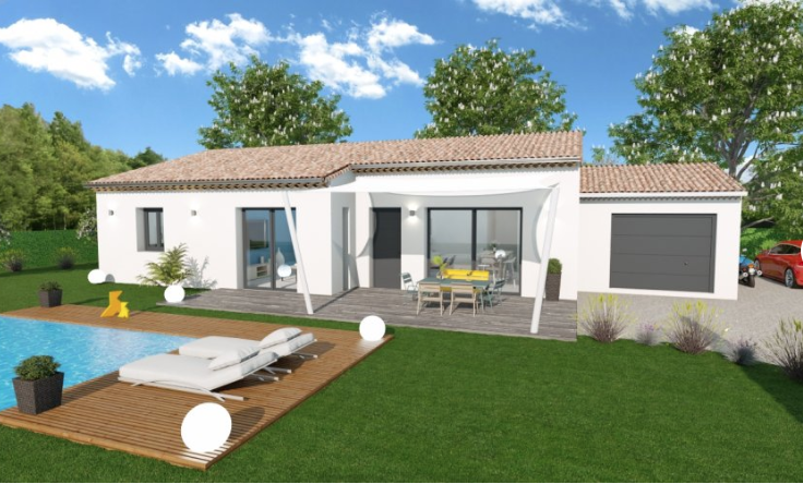 Villa de 95 m2 sur un terrain de 420m2 à Palau-del-Vidre..