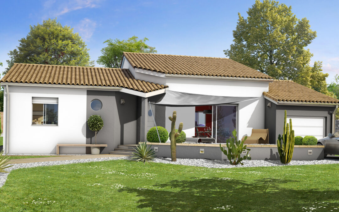 Villa de 95m2 sur un terrain 3 faces de 570 m2 à POLLESTRES.