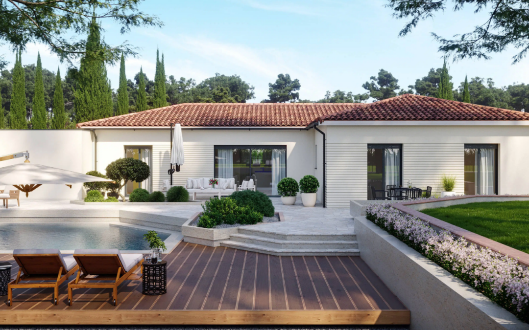 Villa de 110 m2 sur un terrain de 439 m2 à Fourques.