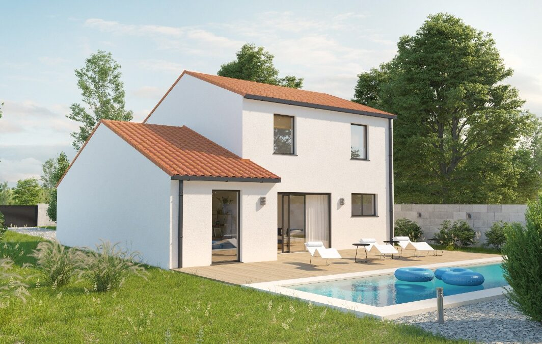 Villa R+1 de 110 m2 sur un terrain de 406 m2 à La Palme.